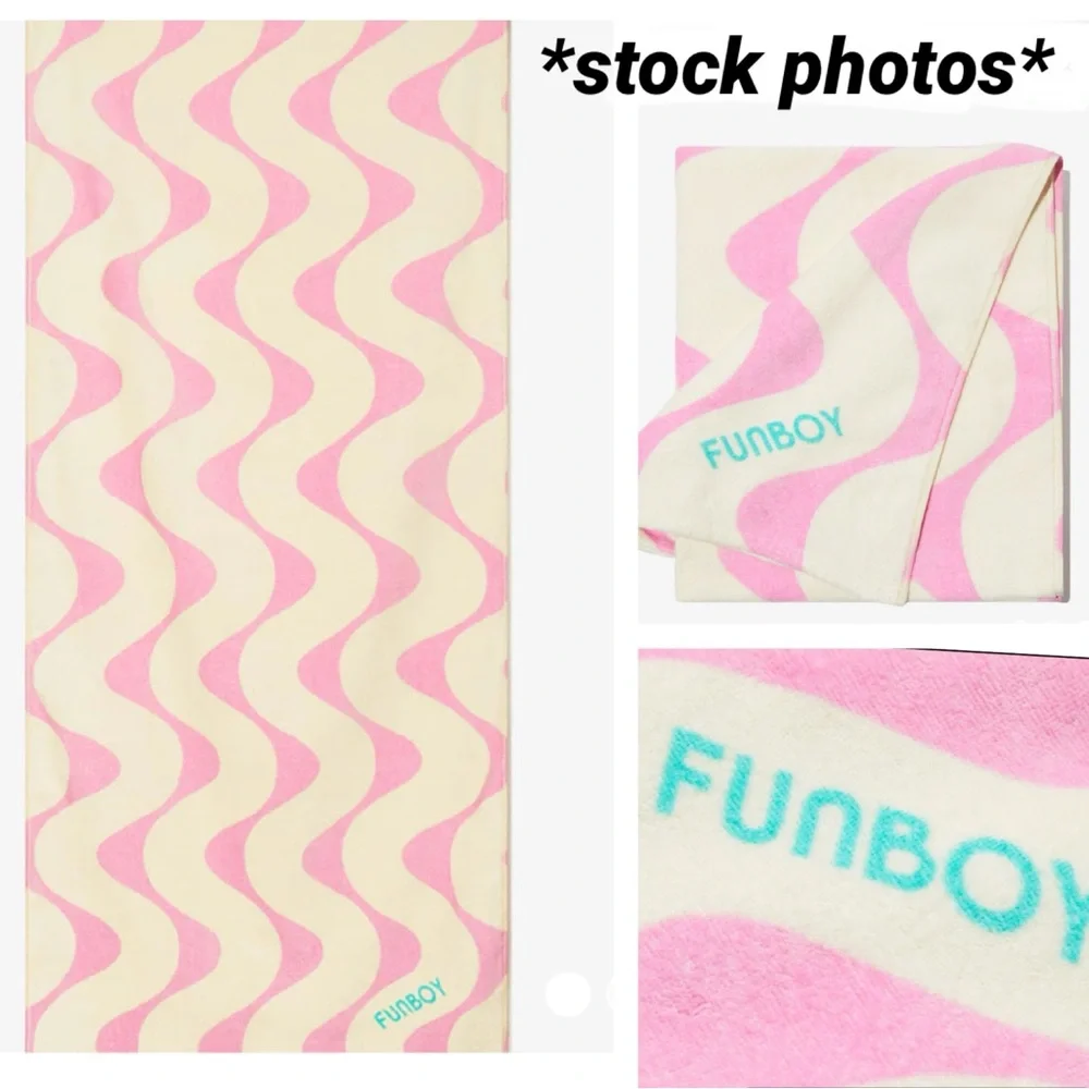 NWT 68x30” FUNBOY Poolside Leisure Club Beach Towel